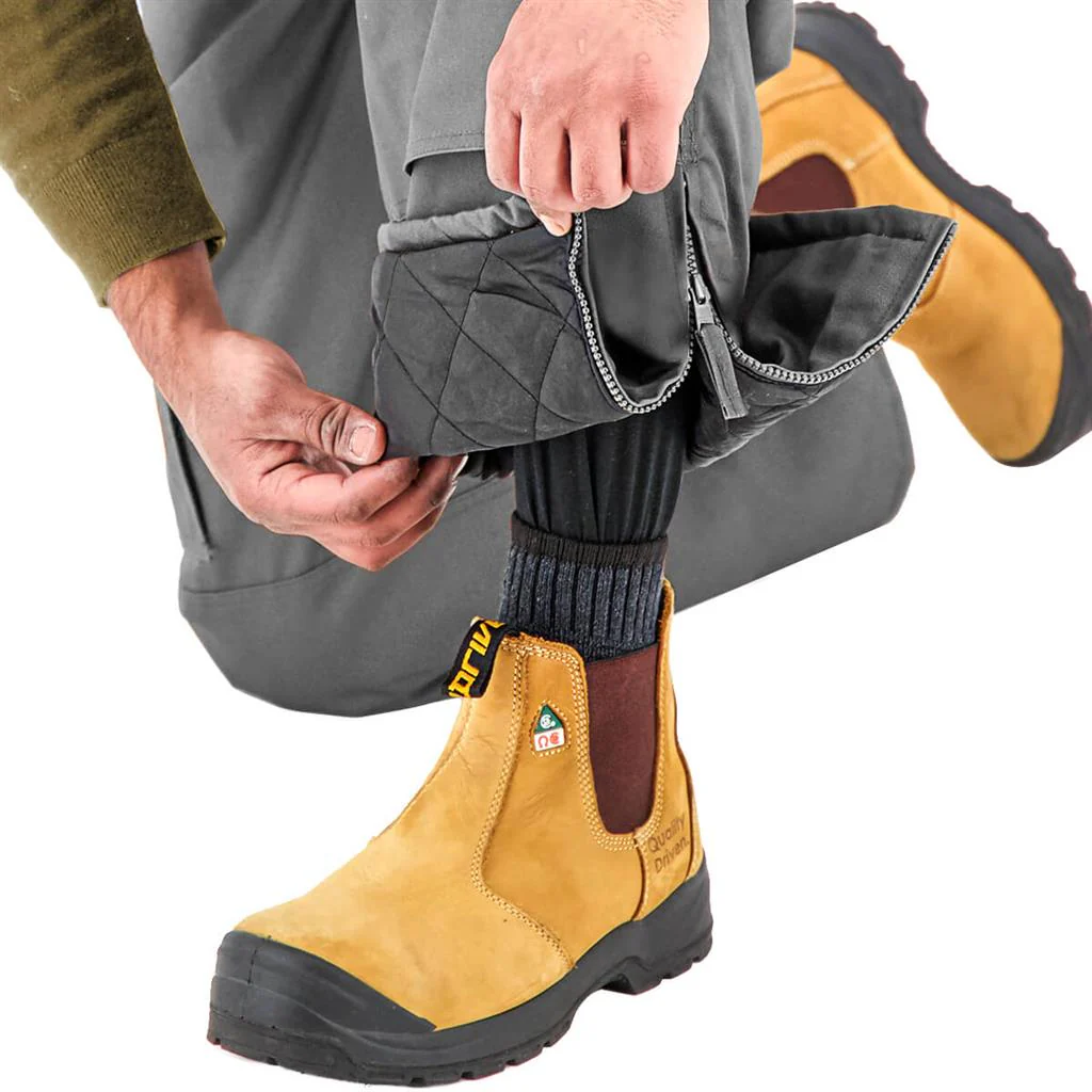 DuraDrive Grey Tradesman Two Tone Insulated Overall - Image 7
