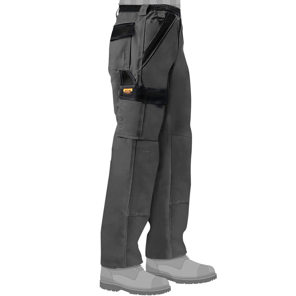 DuraDrive Grey Two Tone Tradesman Work Pant - Image 3