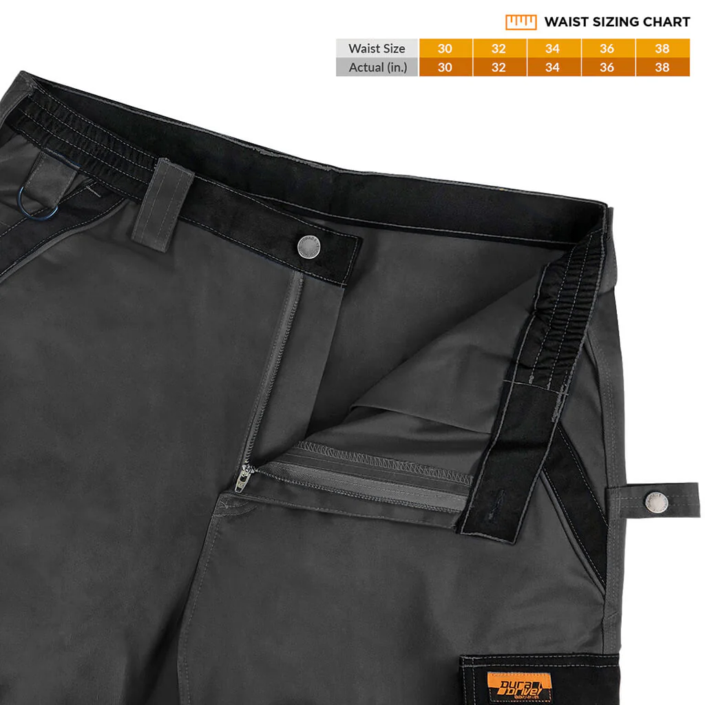 DuraDrive Grey Two Tone Tradesman Work Pant - Image 6
