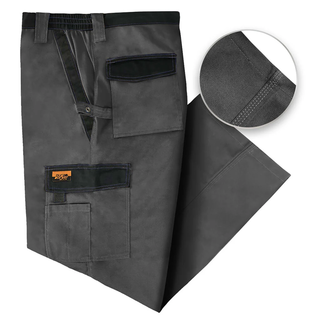 DuraDrive Grey Two Tone Tradesman Work Pant - Image 7