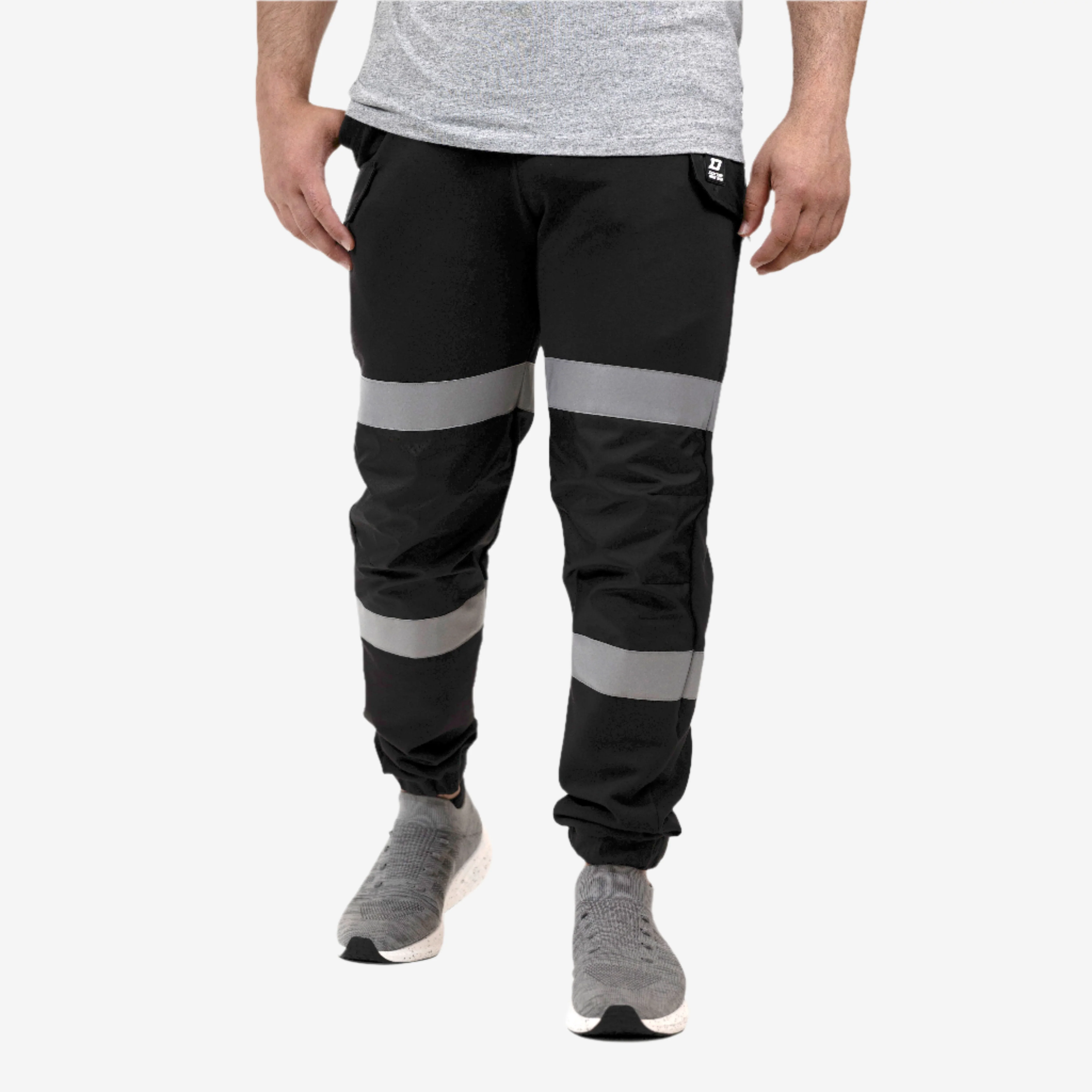DuraDrive Hi-Vis Fleece Cargo Jogger Sweatpants - Image 2