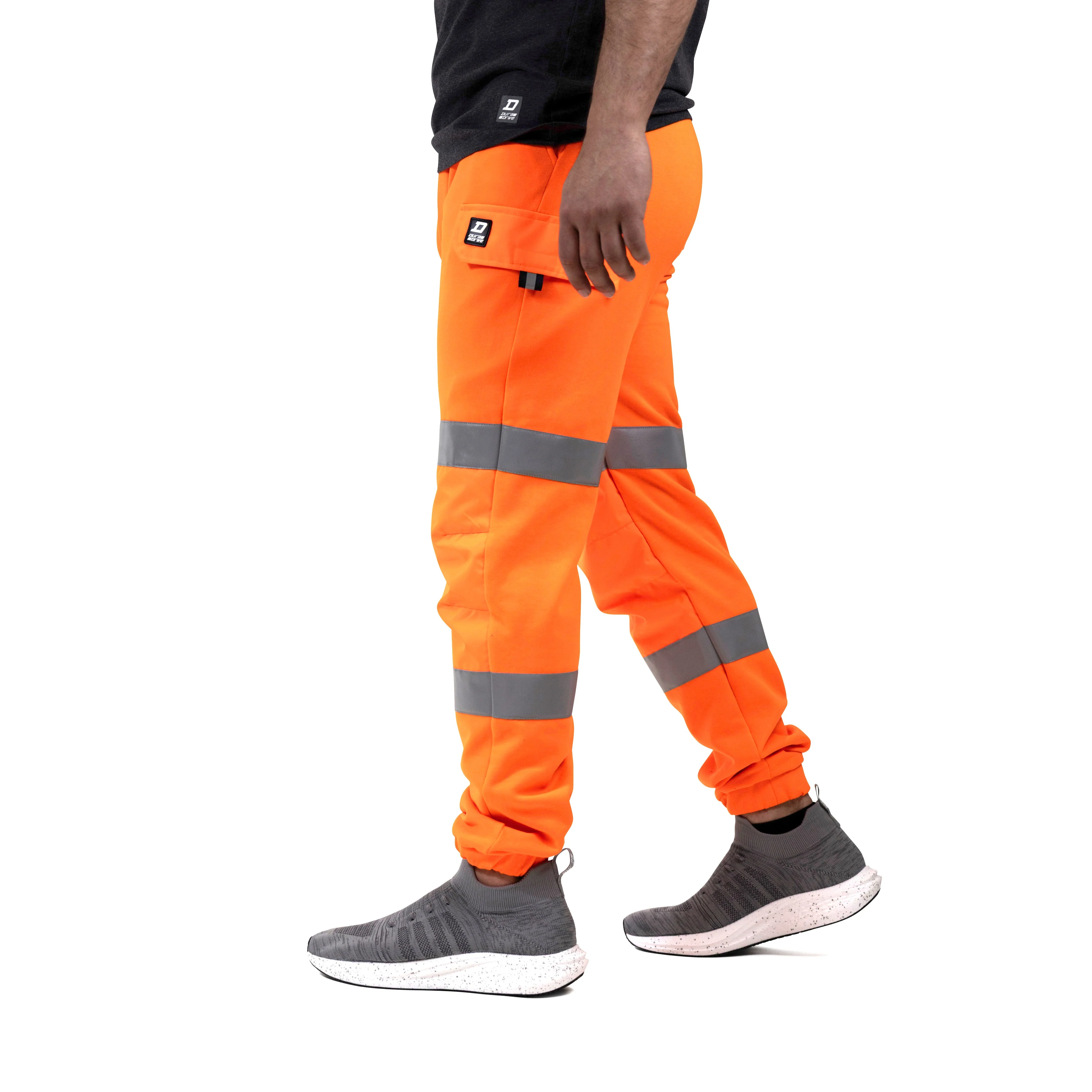 DuraDrive Hi-Vis Fleece Cargo Jogger Sweatpants - Image 3