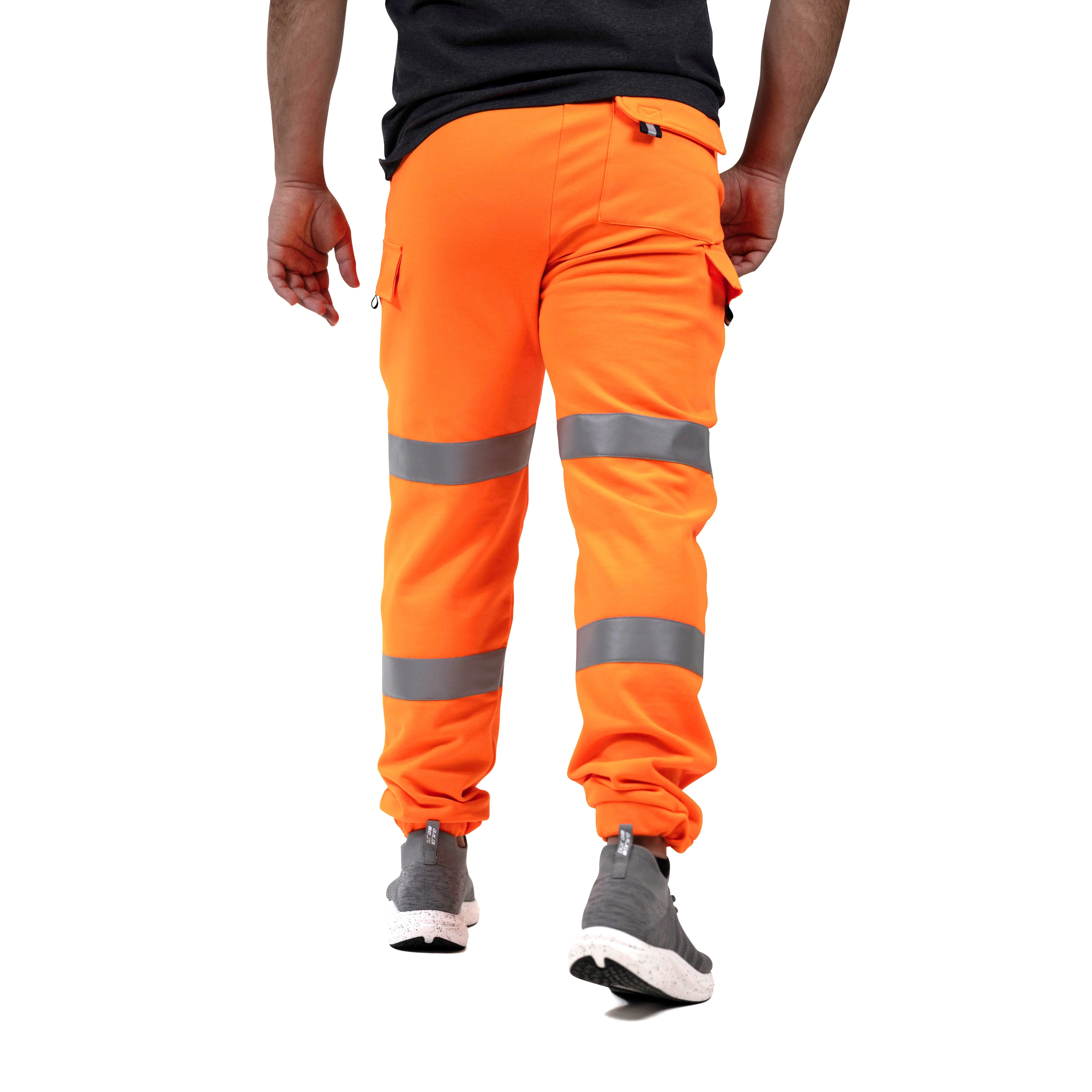 DuraDrive Hi-Vis Fleece Cargo Jogger Sweatpants - Image 5