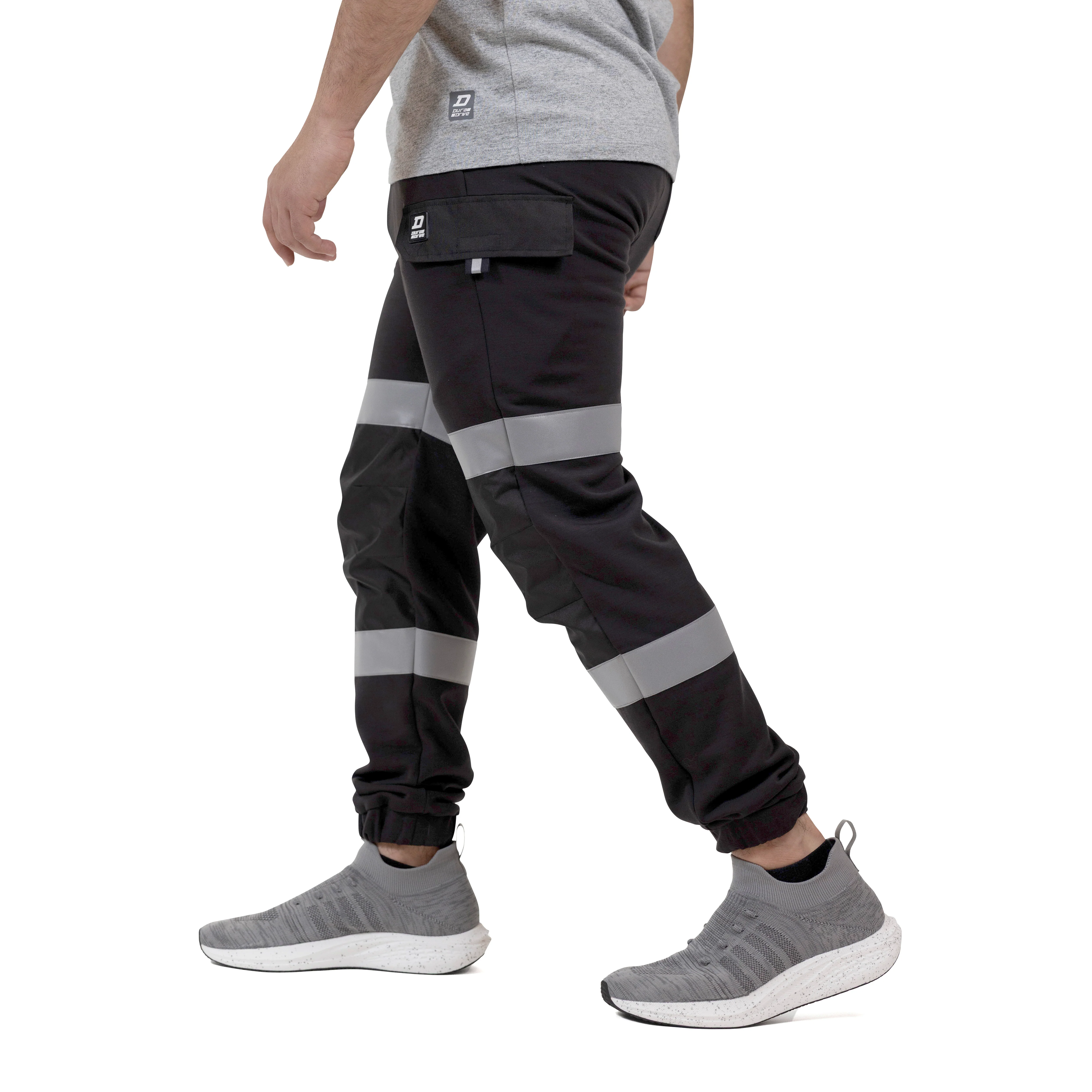 DuraDrive Hi-Vis Fleece Cargo Jogger Sweatpants - Image 6