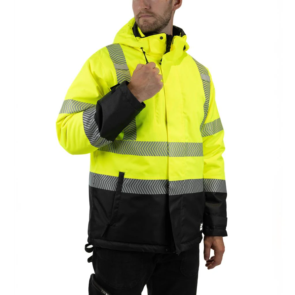 DuraDrive Hi-Vis Ripstop Insulated Winter Jacket - Water Resistant - Image 12