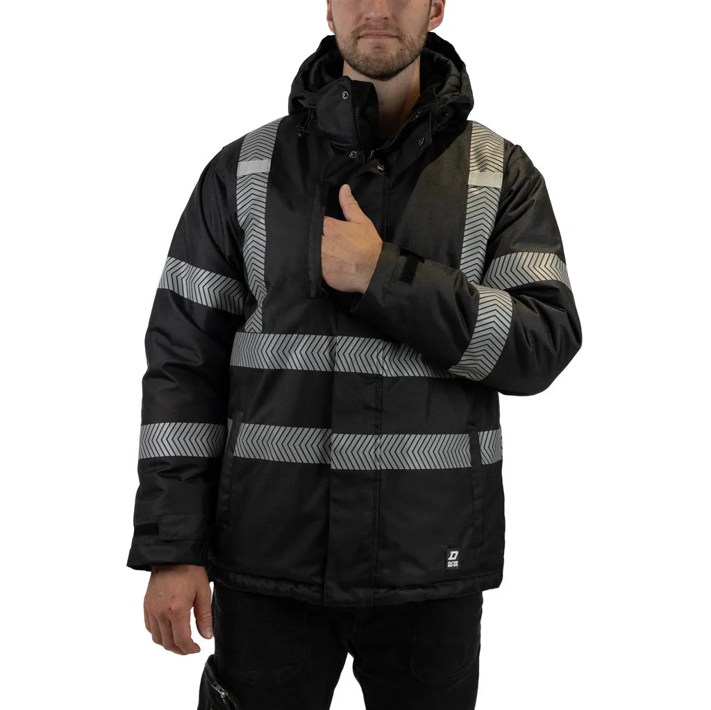 DuraDrive Hi-Vis Ripstop Insulated Winter Jacket - Water Resistant - Image 15