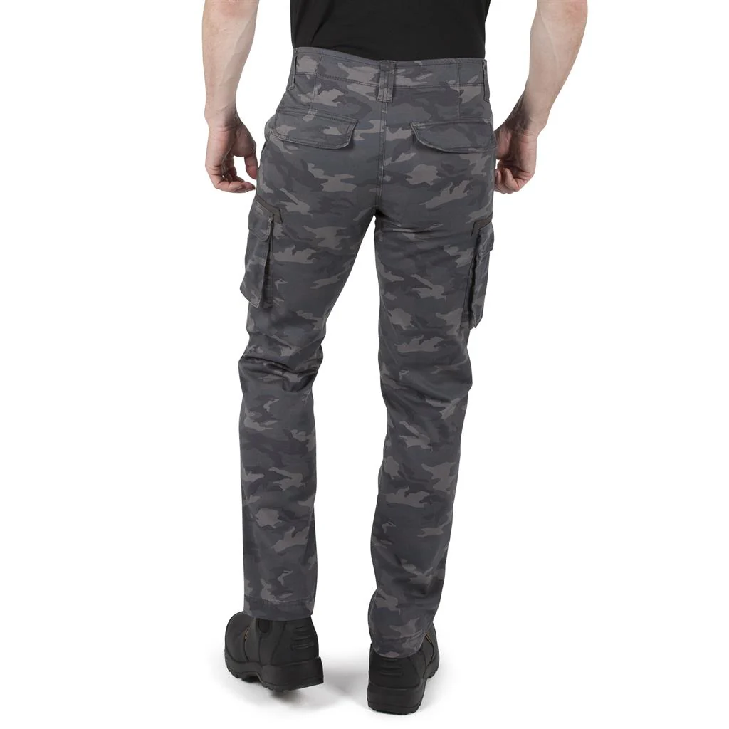 DuraDrive Invicta Grey Camouflage Cargo Work Pants with Knee-Pad Pockets - Image 3