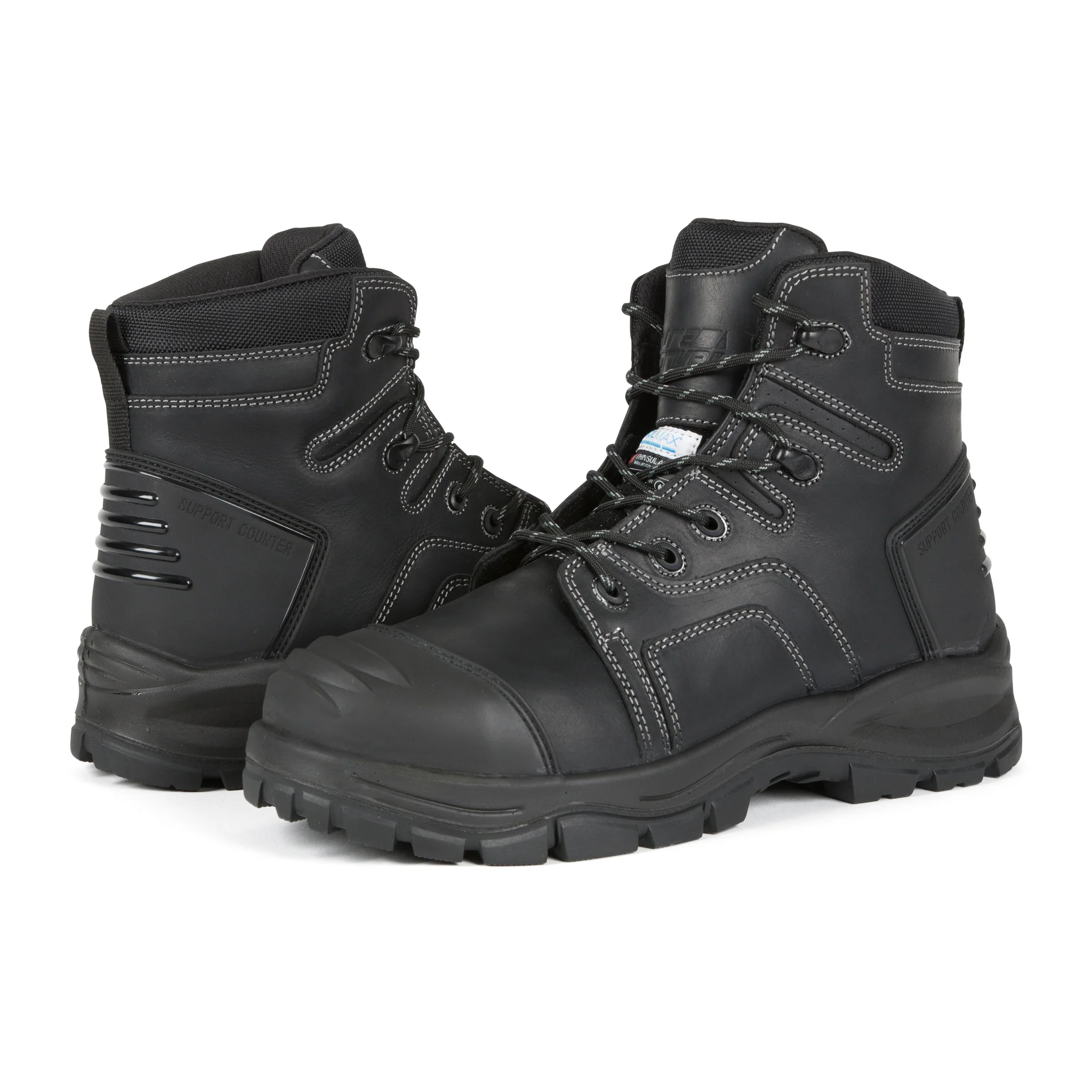 DuraDrive Men's FORGE 6in Black Leather Insulated Safety Boots - Image 3