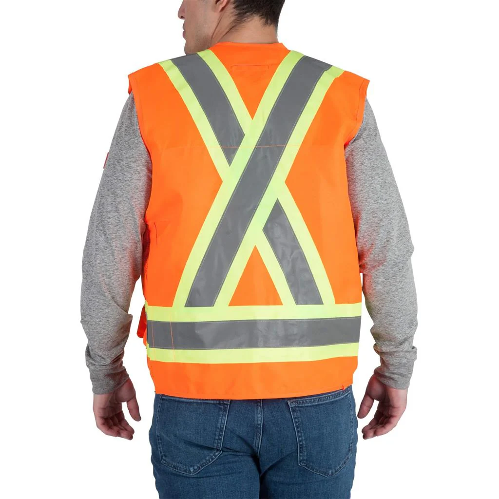 DuraDrive Men's Hi-Vis Class 2 Level 2 Surveyor Safety Vest with Pockets - Image 3