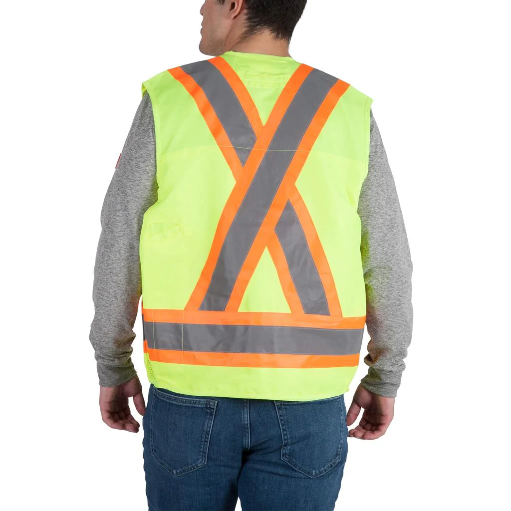DuraDrive Men's Hi-Vis Class 2 Level 2 Surveyor Safety Vest with Pockets - Image 4