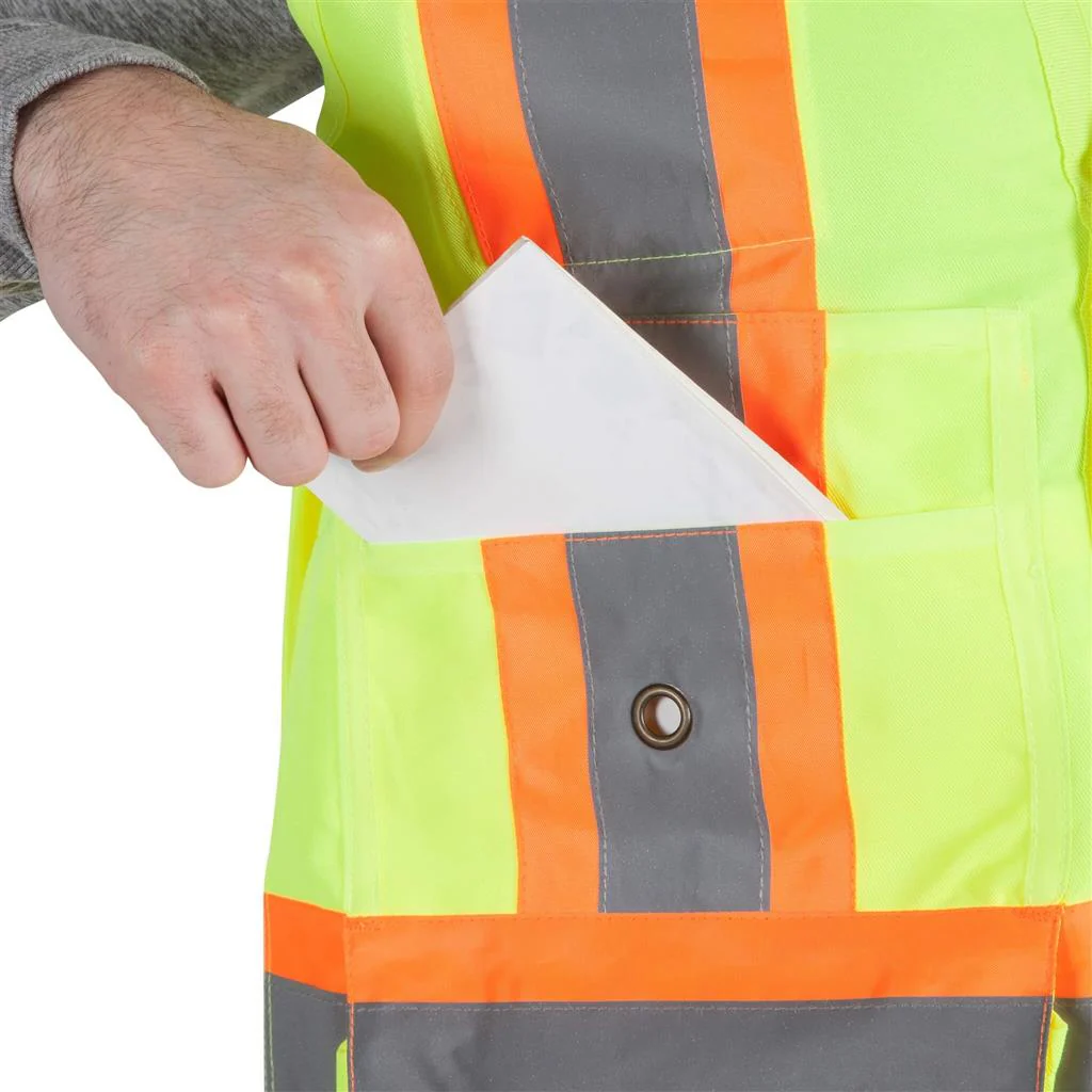 DuraDrive Men's Hi-Vis Class 2 Level 2 Surveyor Safety Vest with Pockets - Image 8