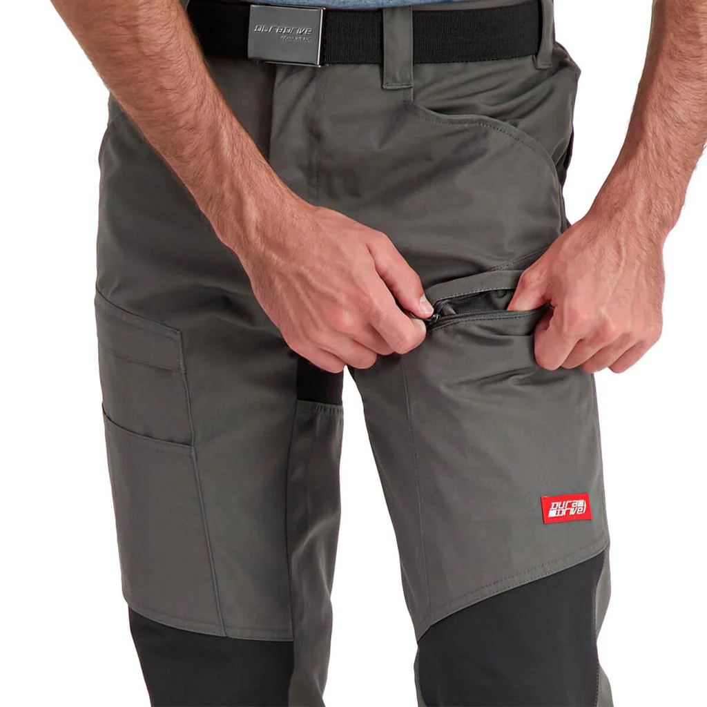 DuraDrive Liberator Grey & Black Stretch Work Pants - Image 4
