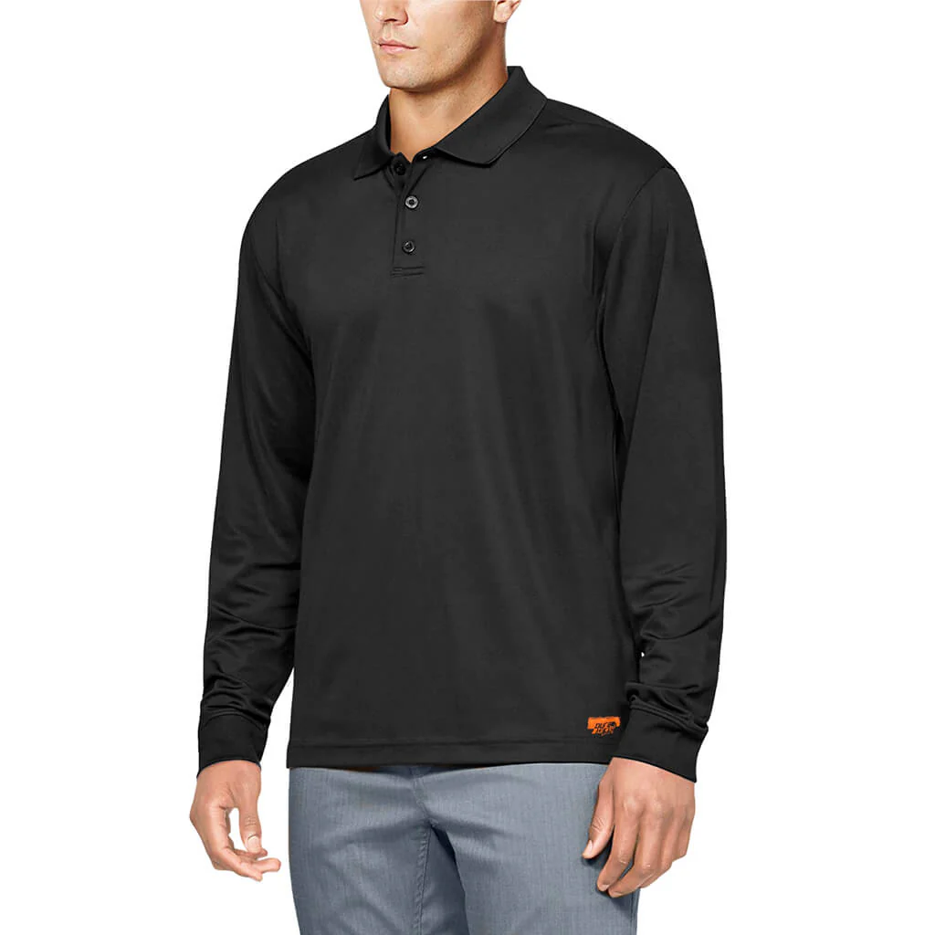 FINAL SALE-DURADRIVE 26974 LONG SLEEVE WORK POLO DARK GREY - Image 4