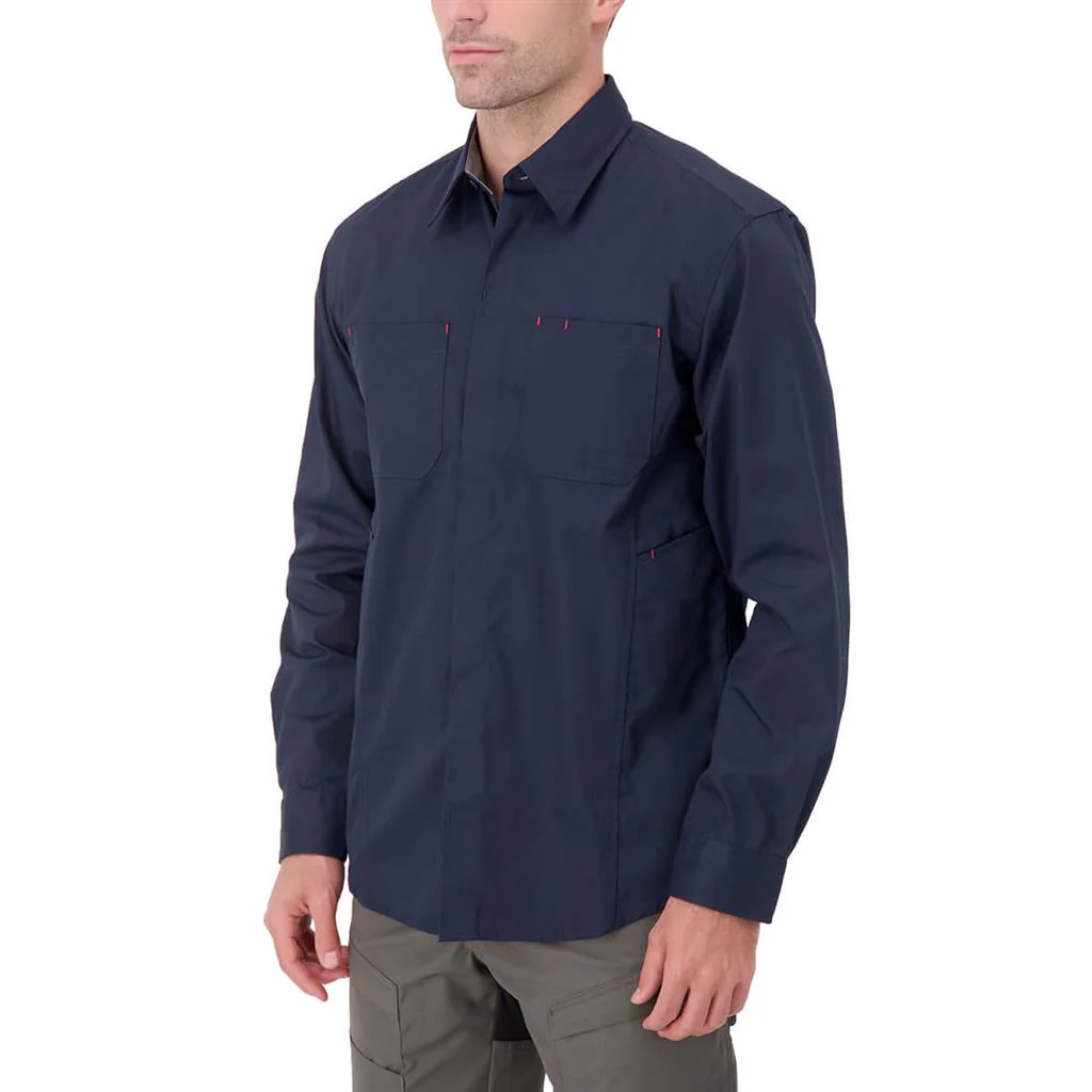 DuraDrive Men's VOLT RED LABEL Twill Long Sleeve Work Shirt - Image 2