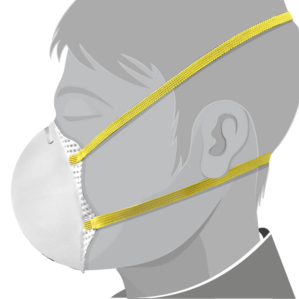 DuraDrive N95 NIOSH-Approved Industrial Disposable Non-Vented Dust Mask (20-Pack) - Image 7