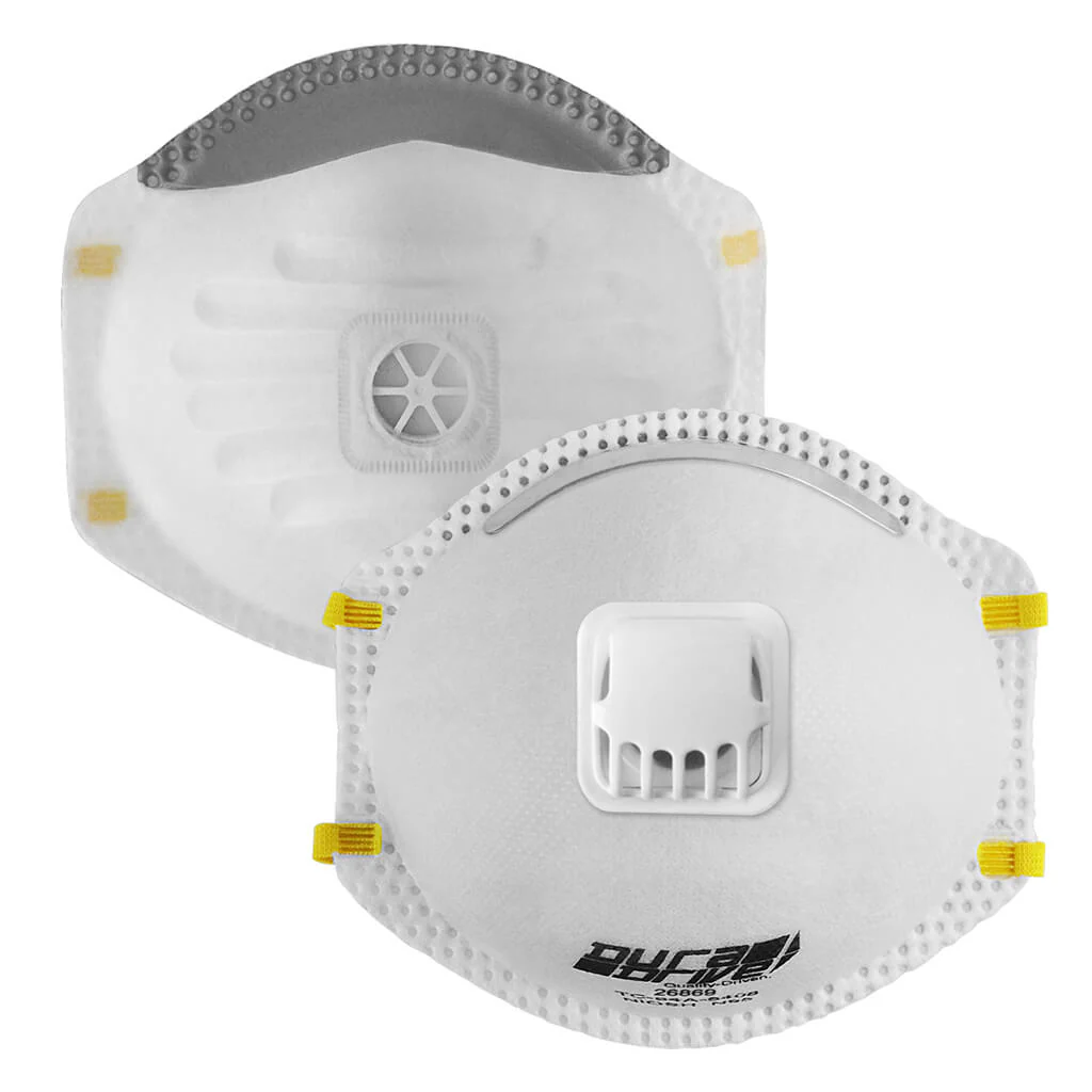 DuraDrive N95 NIOSH-Approved Industrial Disposable Dust Masks with Exhalation Valve (10-Pack) - Image 3
