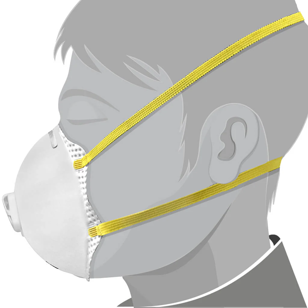 DuraDrive N95 NIOSH-Approved Industrial Disposable Dust Masks with Exhalation Valve (10-Pack) - Image 6