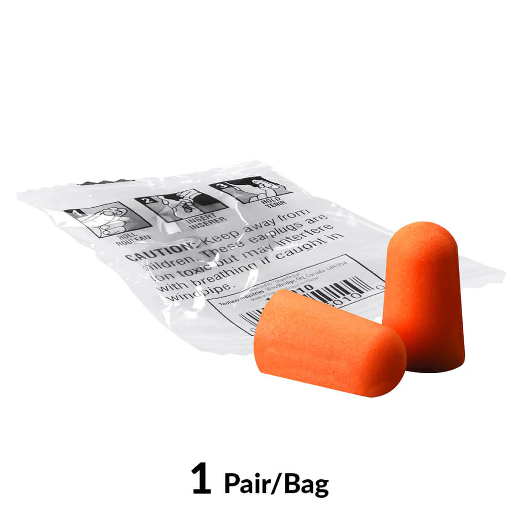 DuraDrive Orange Disposable Uncorded Foam Earplug with 32 dB NRR (200-Pair) - Image 2