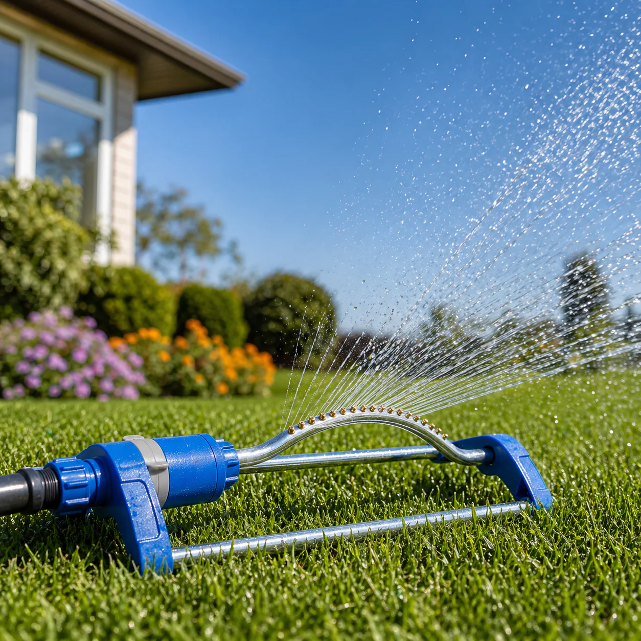 DuraDrive Aluminum Oscillating Lawn Sprinkler - Image 2