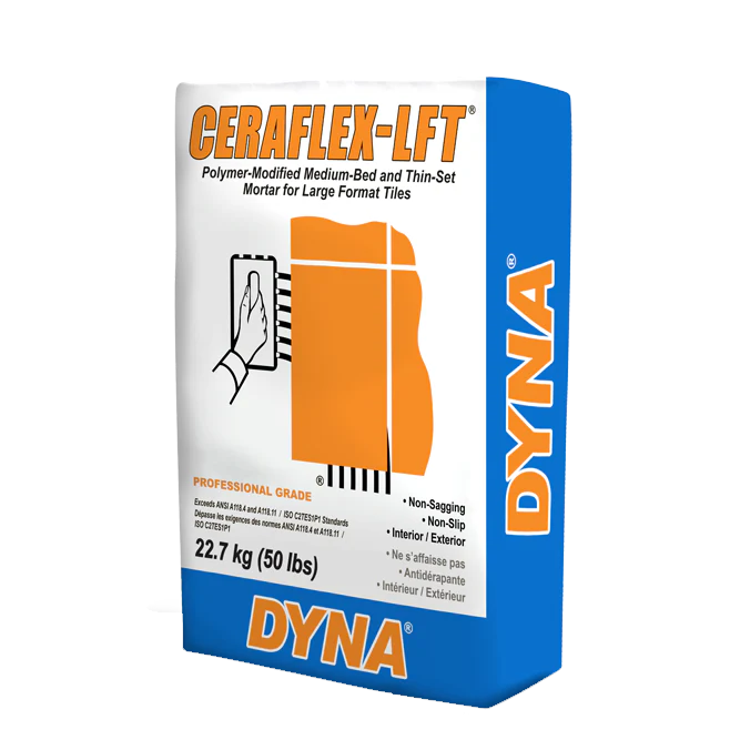 Dyna Ceraflex LFT 50 Lbs Modified Thin-Set For Large Format Tile