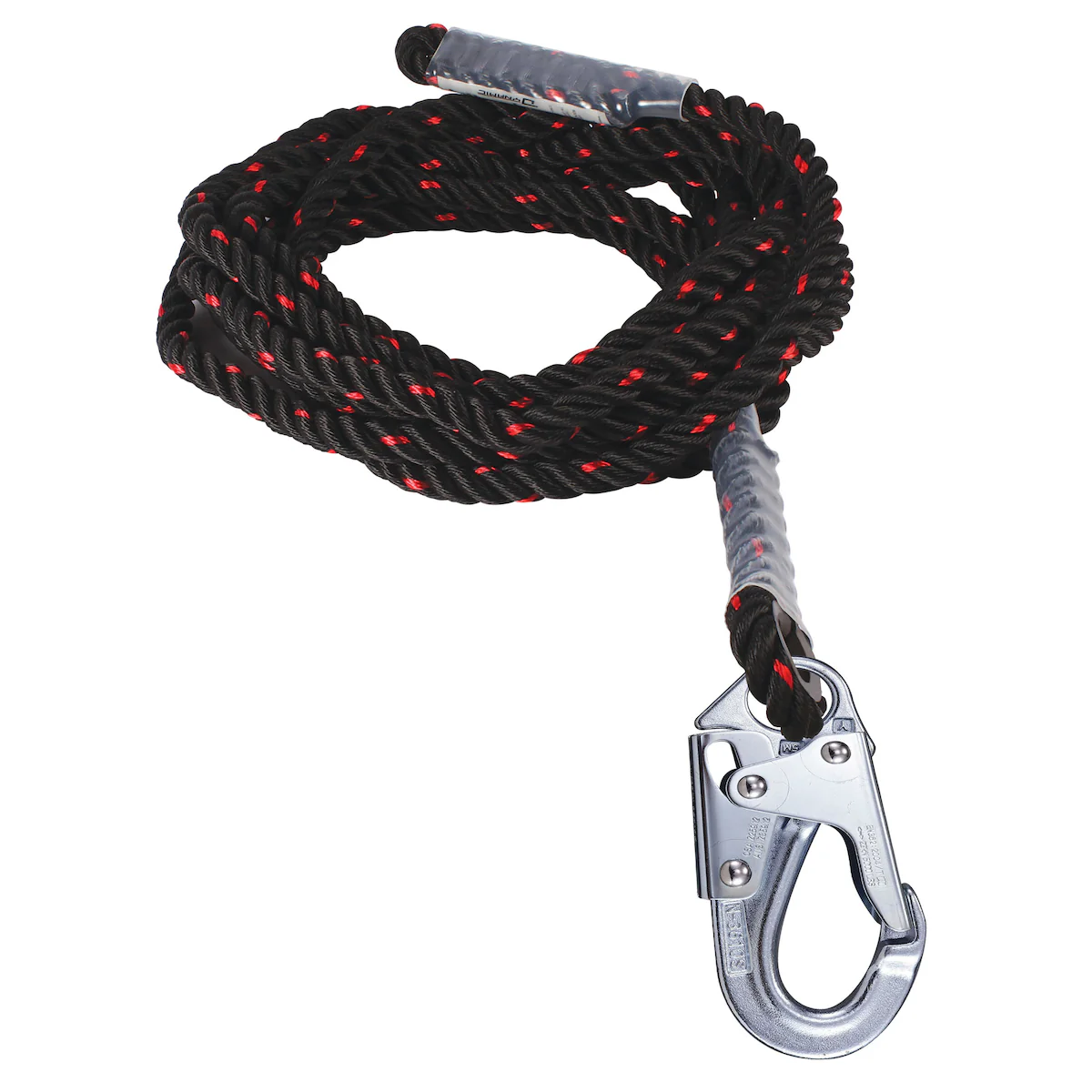 Dynamic FP16EPS100A Polyester Vertical Rope Lifeline W/Snap Hook 100 ft.