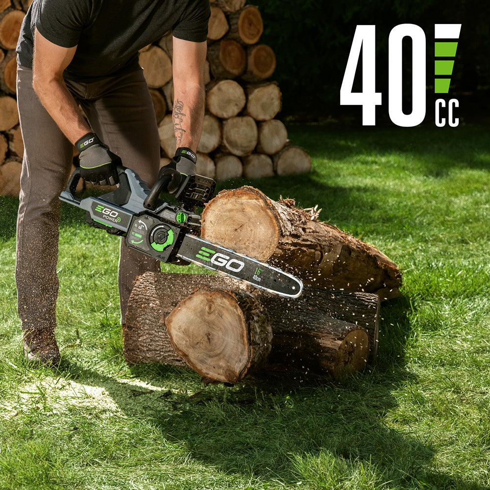 EGO CS1613 56V POWER+ 16 in. Chainsaw Kit (40CC equivlant, w/2.5Ah Battery) - Image 3