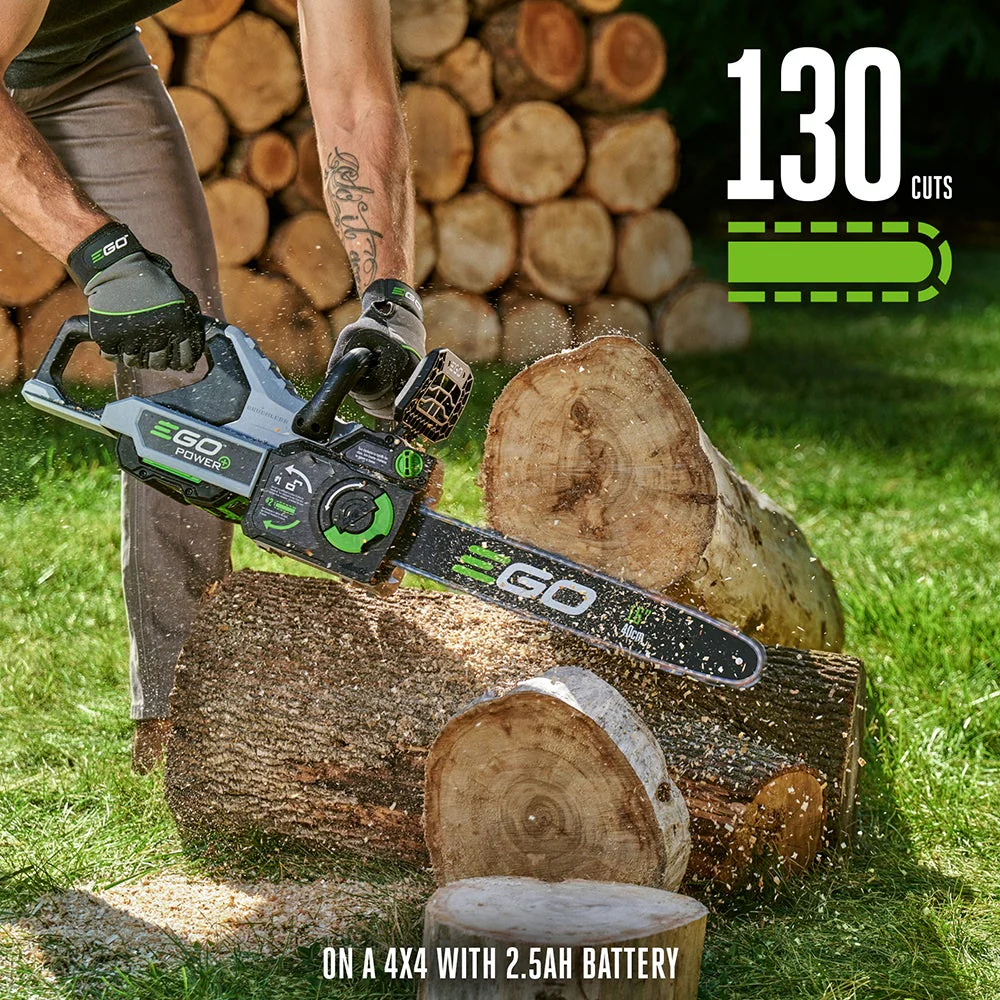 EGO CS1613 56V POWER+ 16 in. Chainsaw Kit (40CC equivlant, w/2.5Ah Battery) - Image 4