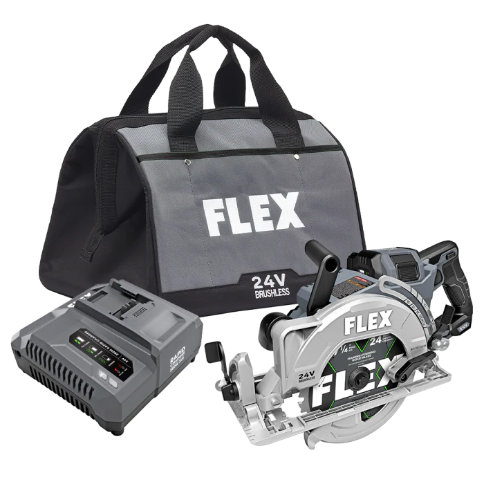 Flex FX2141R-1J 7-1/4 in 24 V Lithium-Ion Brushless Rear Handle Cordless Circular Saw Kit - Image 2