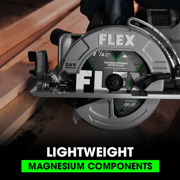Flex FX2141R-1J 7-1/4 in 24 V Lithium-Ion Brushless Rear Handle Cordless Circular Saw Kit - Image 6