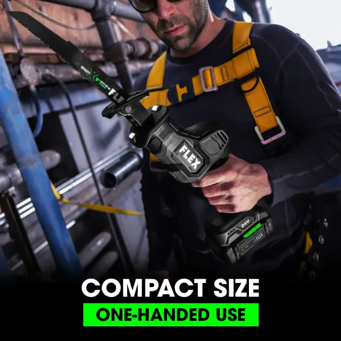 Flex FX2241-1A 24V One Handed Reciprocating Saw Kit (1 x 2.5 Ah) - Image 3
