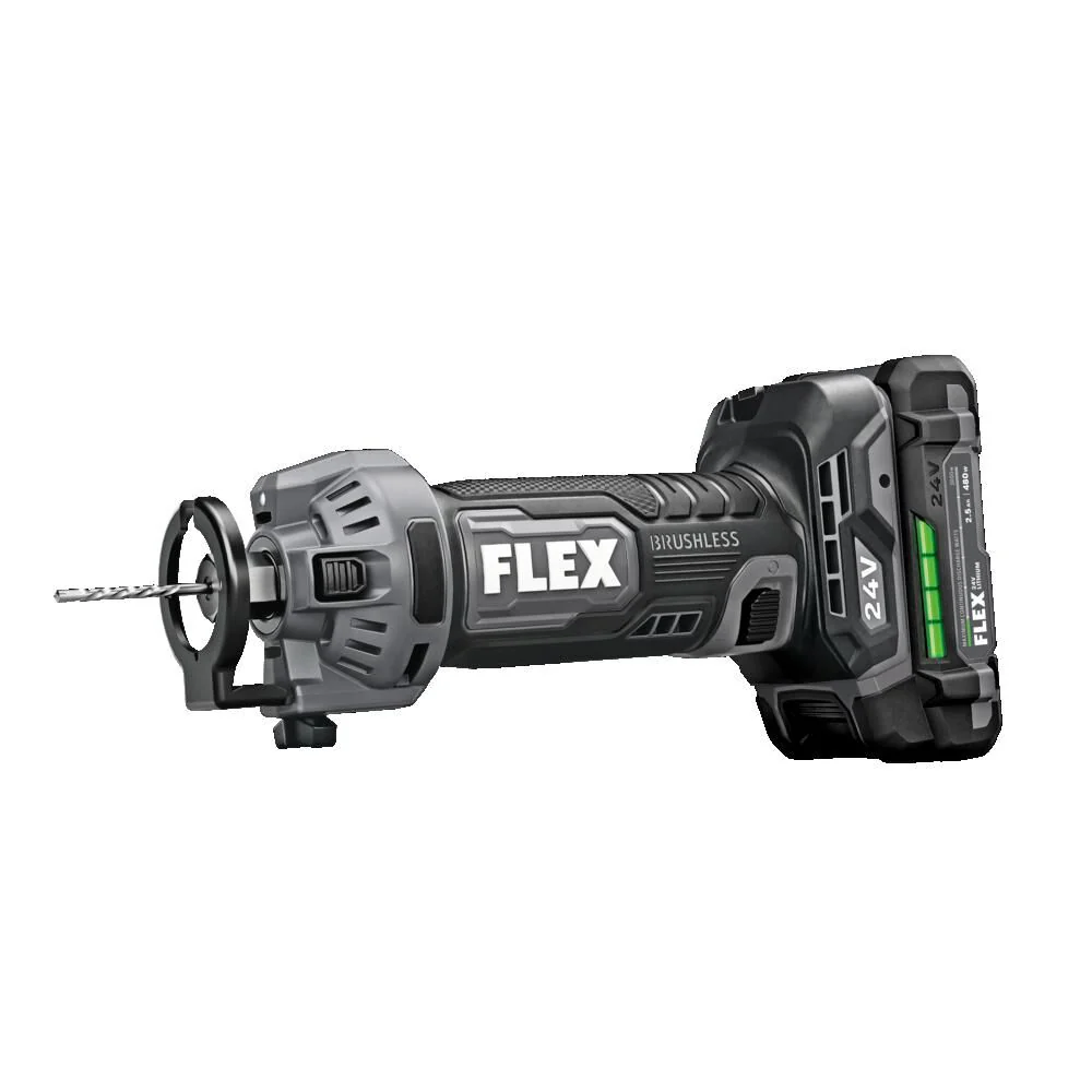 Flex FX2471-2A 24V Brushless Drywall Cut Out Tool Kit (2x 2.0Ah) - Image 5