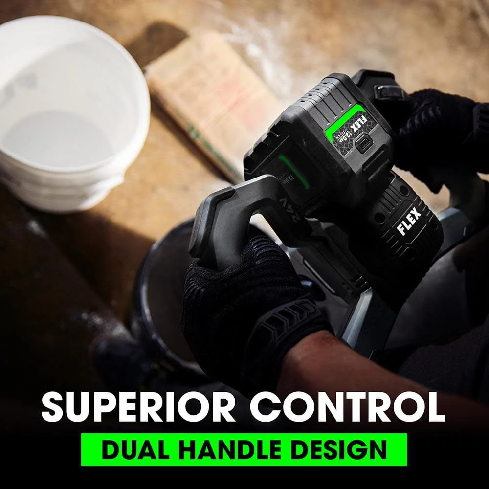 Flex FX6151-Z 1/2 in Chuck 0-210/325/530 rpm 0-320/490/780 rpm 24 V Brushless Mud Mixer (Tool Only) - Image 2