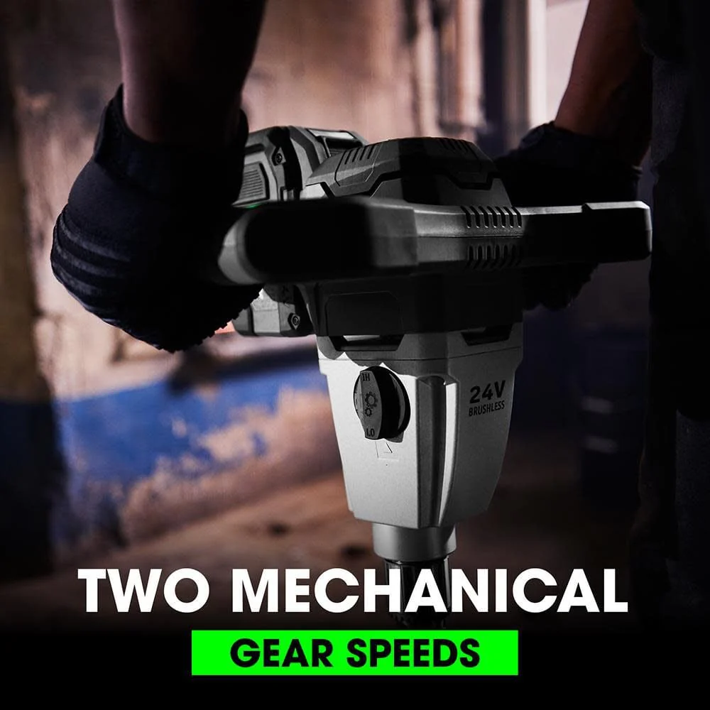Flex FX6151-Z 1/2 in Chuck 0-210/325/530 rpm 0-320/490/780 rpm 24 V Brushless Mud Mixer (Tool Only) - Image 3