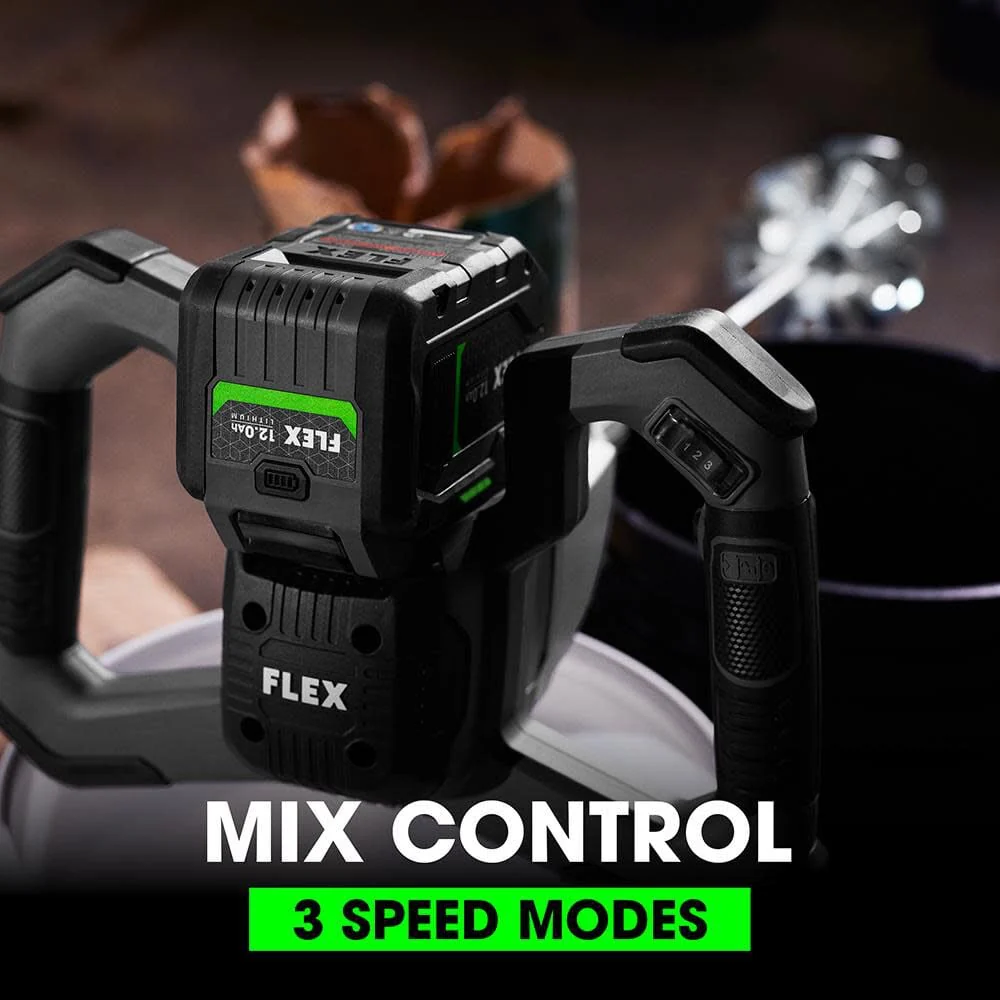 Flex FX6151-Z 1/2 in Chuck 0-210/325/530 rpm 0-320/490/780 rpm 24 V Brushless Mud Mixer (Tool Only) - Image 4