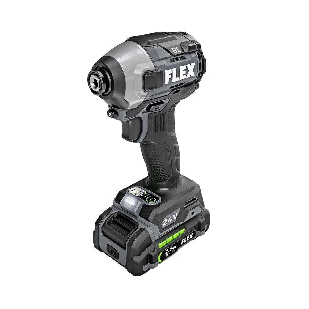 Flex FXM202-2B Turbo Hammer Drill + Quick Eject Impact Driver Kit (1x2.5Ah + 1x5.0Ah) - Image 4