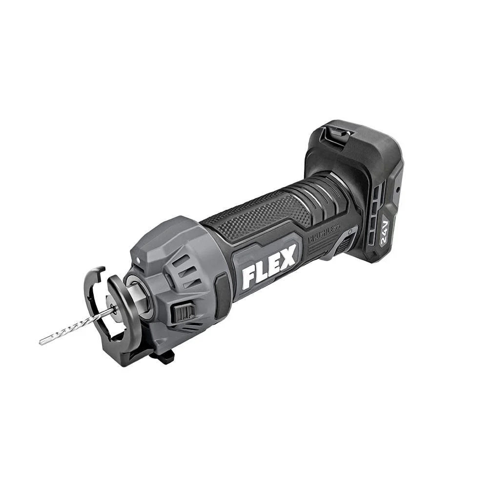 Flex FXM203-2A 24V Drywall Screw Gun W/Magazine & Cutout Tool Kit 2 x 2.5 Ah - Image 3