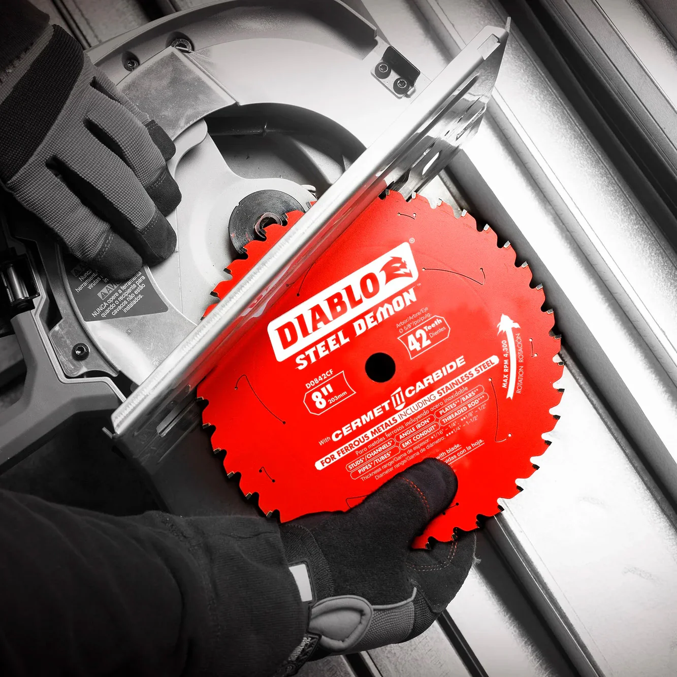 Diablo Steel Demon D0842CF 8" x 42T Cerment II Thick Metal Saw Blade - Image 2