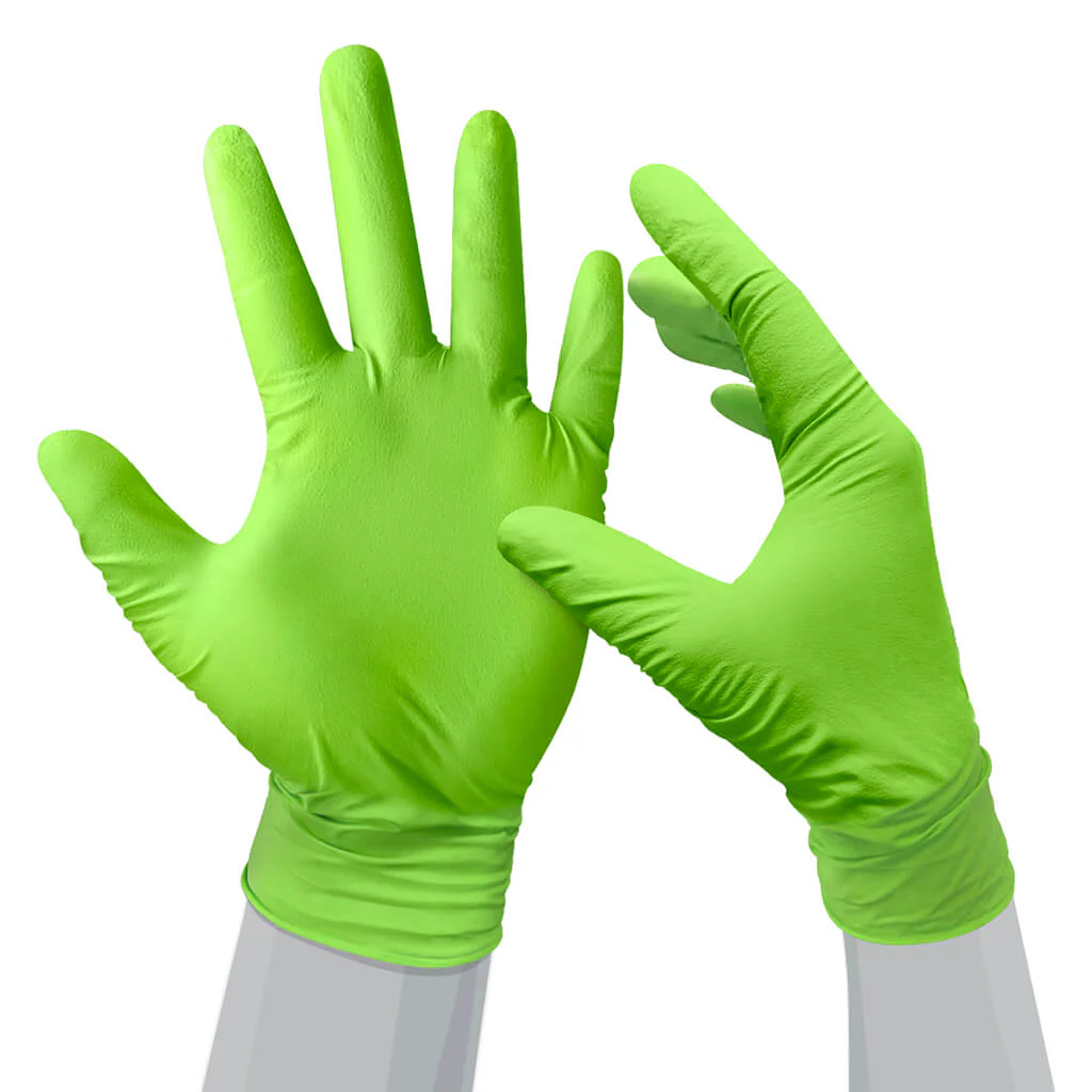 Gekko 8 mil Textured Grip Rolled Cuff Disposable Nitrile Glove (50-Pack) - Image 3