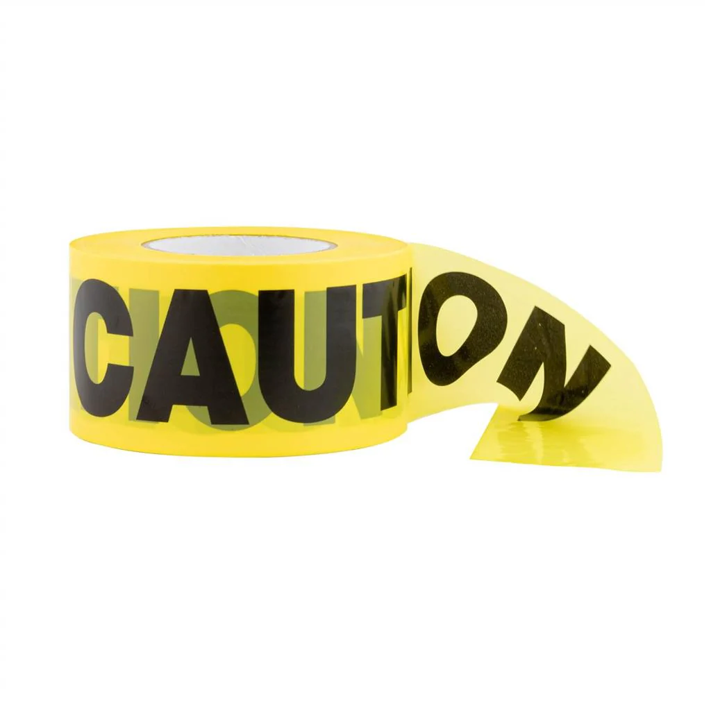 Gekko 3 in. x 1000 ft. Yellow Caution Safety Tape - Image 2