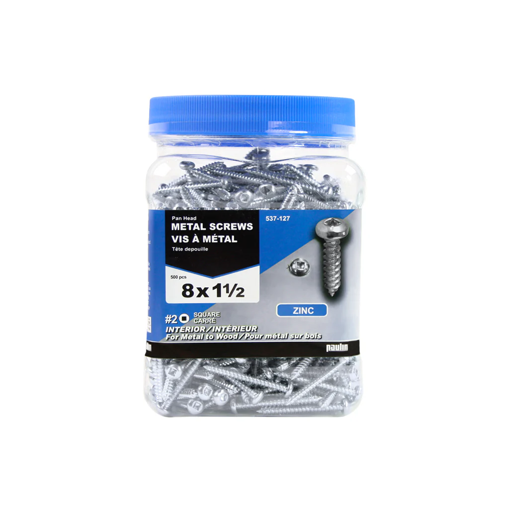 The Hillman Group Paulin 537-127 #8 1-1/2 in Zinc Metal Screw - Image 2