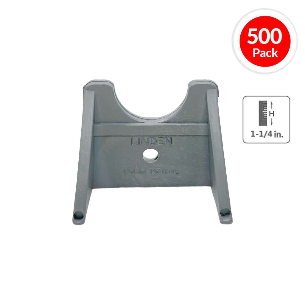 Art Mould 1-1/4 in. Plastic Rebar Linden Chair (500-Pack) - Image 2