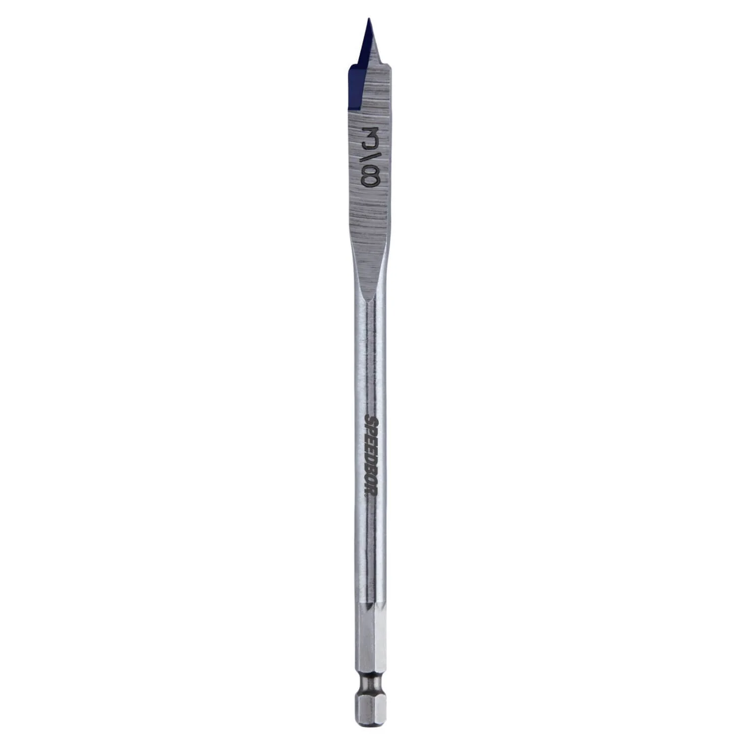 IRWIN 88806 Speedbor 3/8 in. x 6 in. Standard Length Blue Groove Point Spade Bit