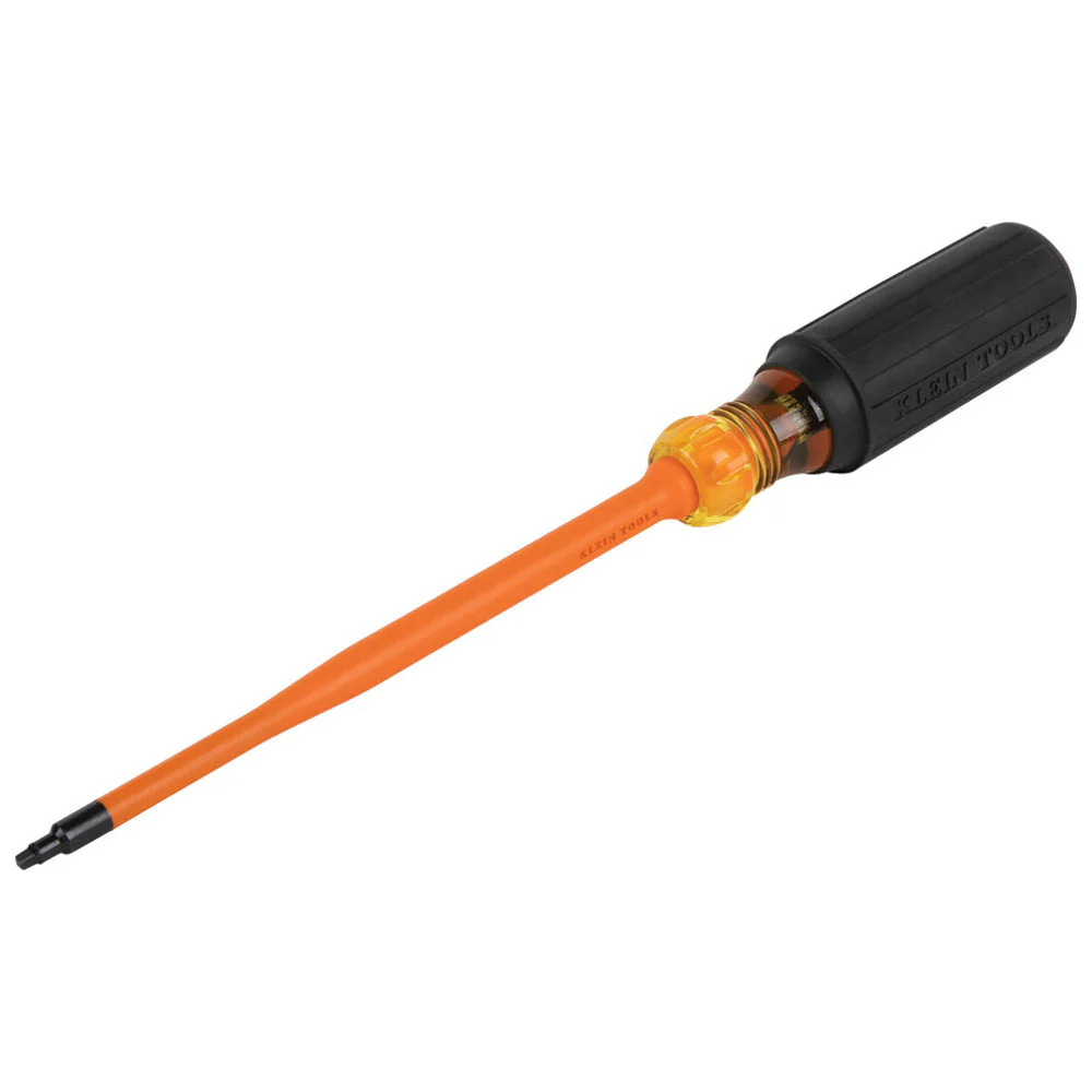 Klein 6986INS #1 Sq Slim-Tip 1000V Ins Scrwdr 6 in. Round Shank