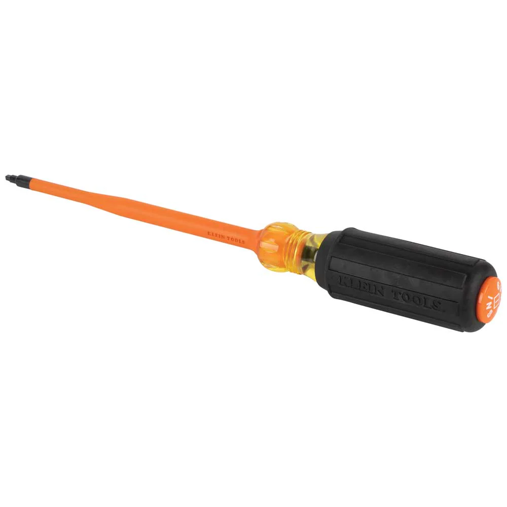 Klein 6986INS #1 Sq Slim-Tip 1000V Ins Scrwdr 6 in. Round Shank - Image 2