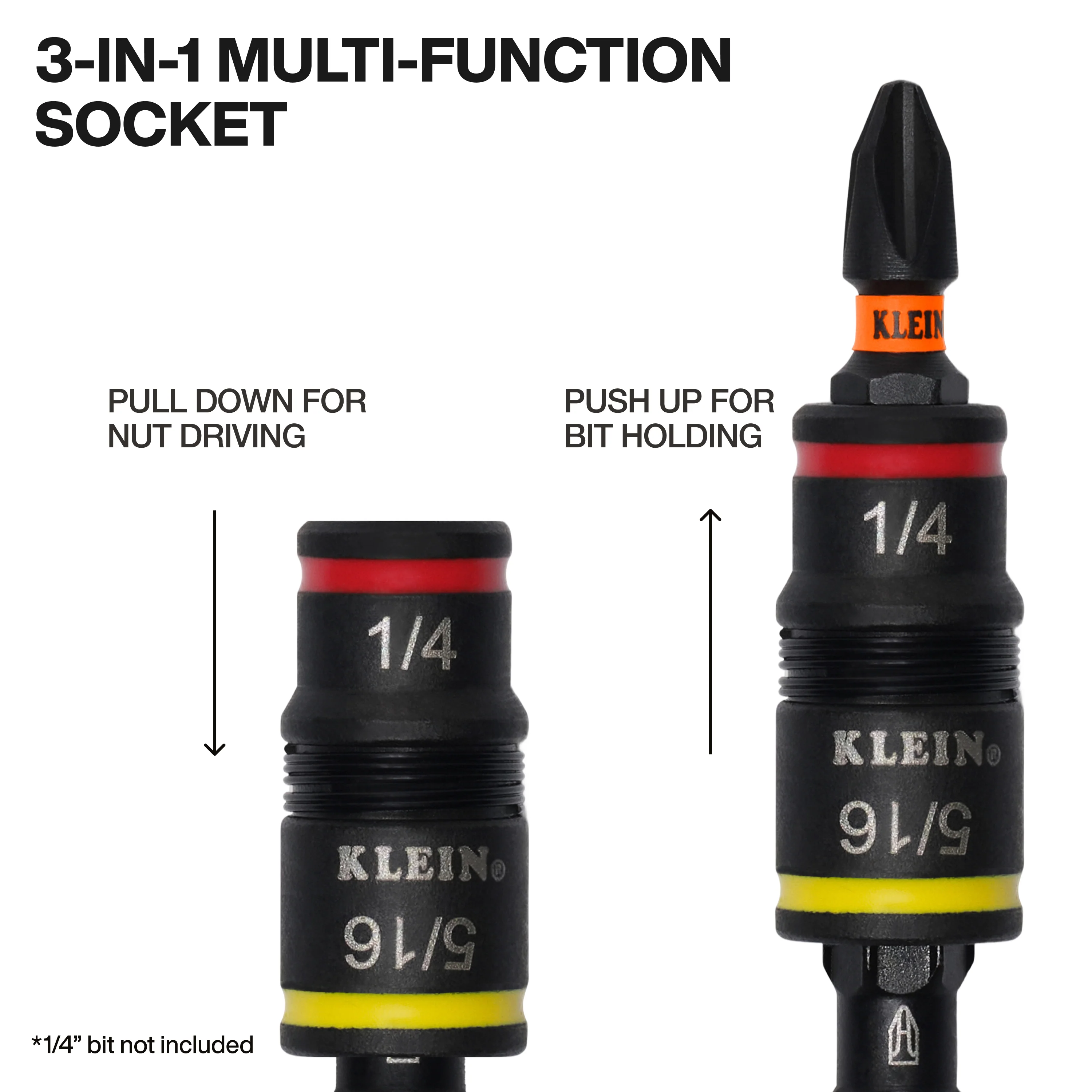 Klein 32934 9-In-1 Impact Rated Flip Socket Set - Image 4