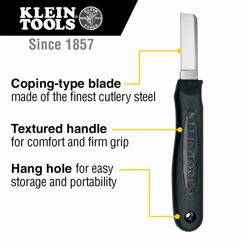 Klein 44200 Cable Splicers Knife 6-1/4 in. - Image 6