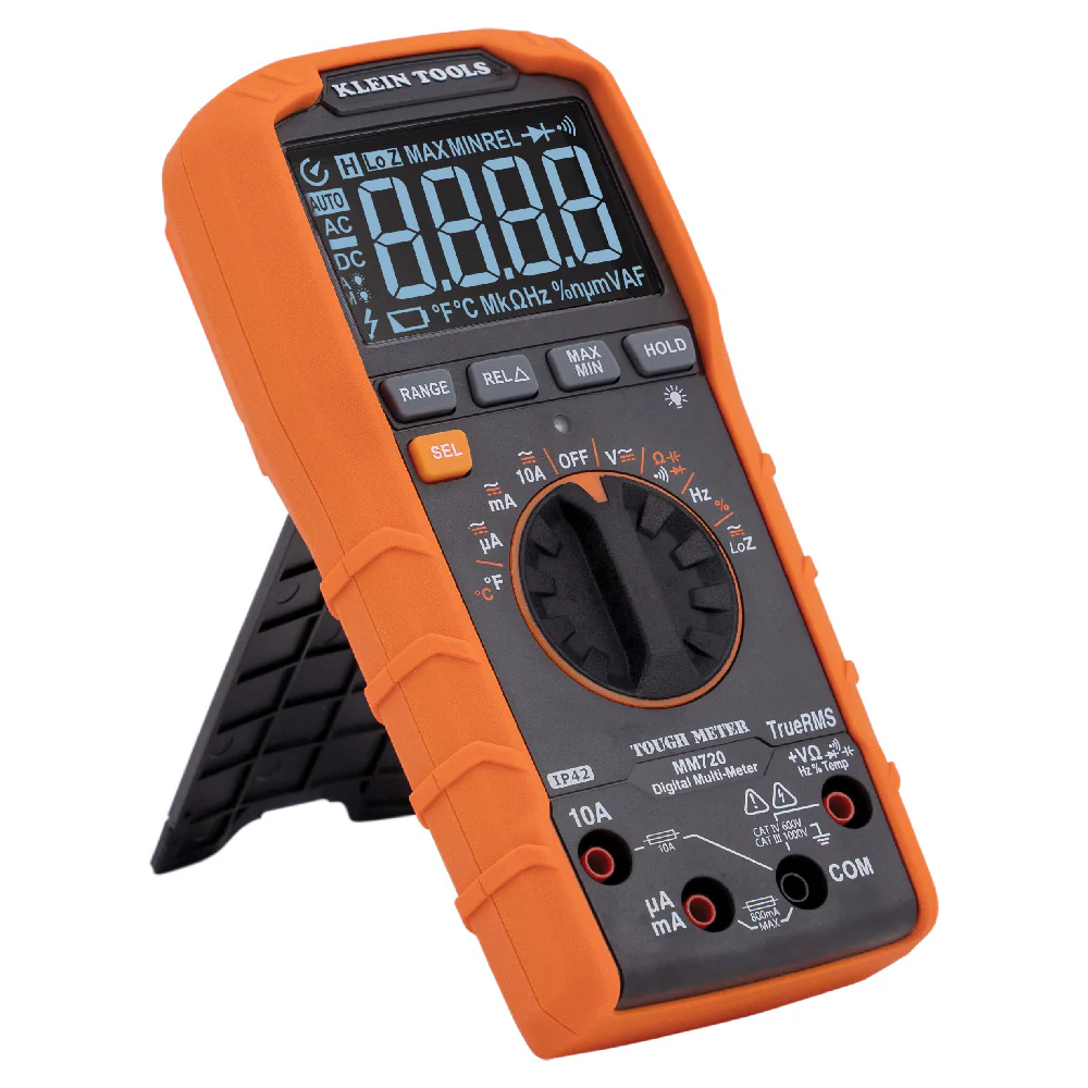 Klein MM720 Digital Multimeter TRMS Auto-Ranging 1000V Temp Low Impedance - Image 3