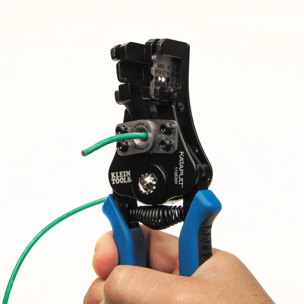 Klein 11063W Katapult Wire Stripper & Cutter For Solid & Stranded Wire - Image 3