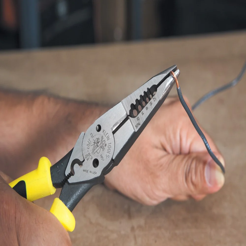 Klein J207-8CR Needle Nose Pliers w/Crimper 8.5 in. - Image 4