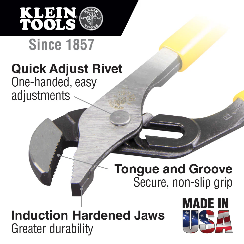 Klein D502-10 Pump Pliers 10 in. - Image 5
